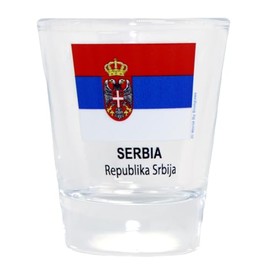 Serbia Flag Shot Glass