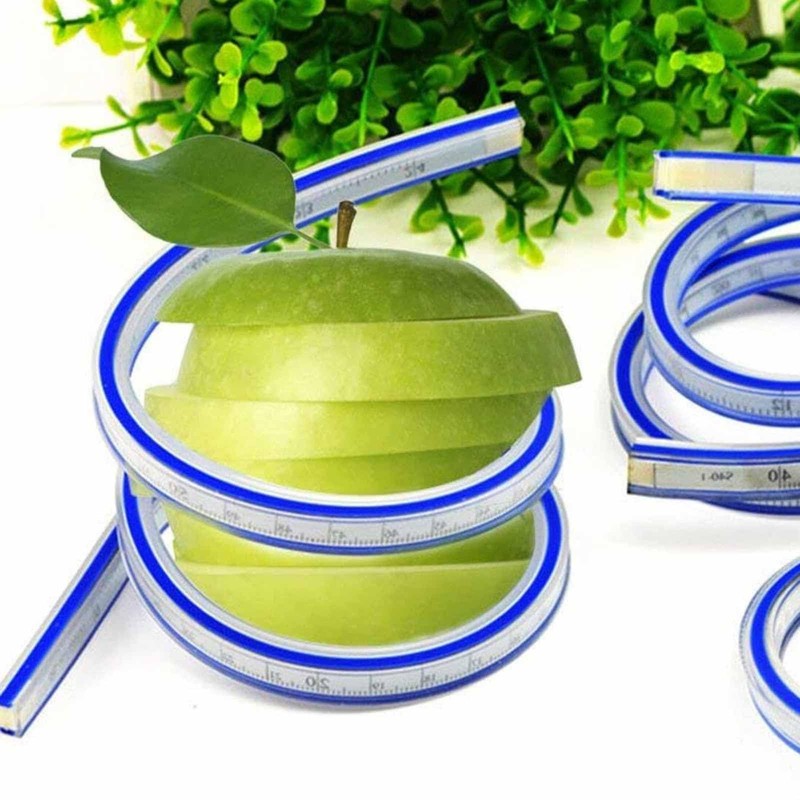 30cm Flexible Curve Ruler Plastic Double Sided Ruler for Engineering