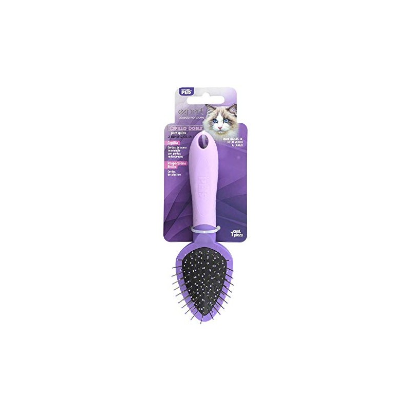 Fancy Pets Cepillo Doble Expert para Gato Pelo Medio y