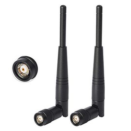 Eightwood 5dBi 2.4GHz WiFi Antenna RP-TNC Male Antennas (2-Pack) Compatible with Trimble Robotic Total Stations, Wireless Router Linksys WRT54G WRT54G