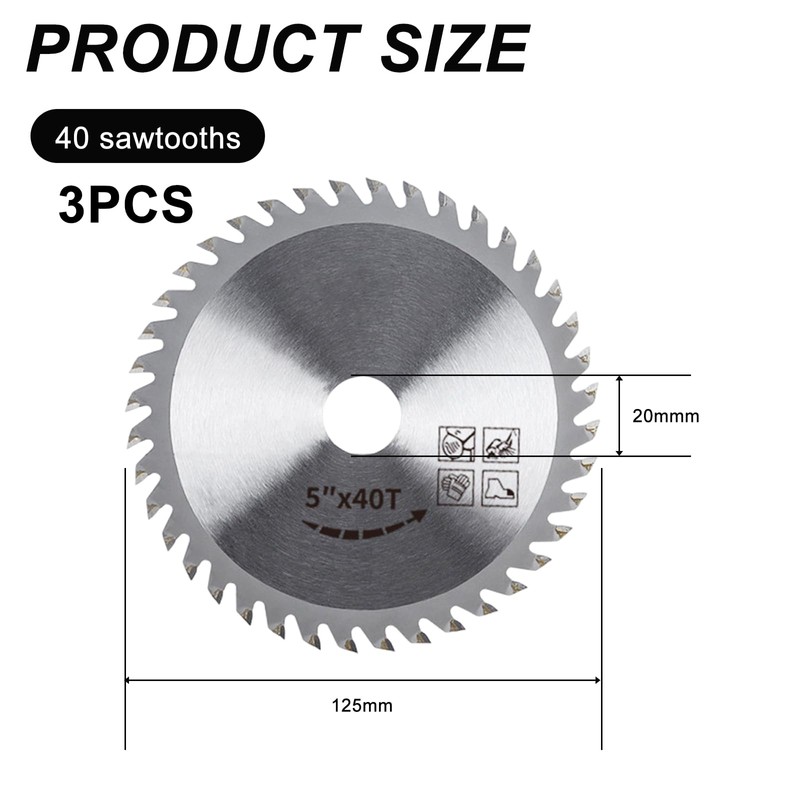 3PCS 115mm Circular Saw Blade, 4.5"" Angle Grinder Circular Saw