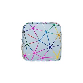 HUTUYIYI Small Makeup Bag Clear Mini Makeup Zipper Pouch Makeup Bag Small Cosmetic Bag for Purse Essentials Items Women Men Coin Purse - Sky Blue