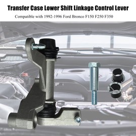 smileracing Transfer Case Lower Shift Linkage Control Lever Compatible with 1992-1996 Ford Bronco F150 F250 F350 4WD 4X4 Lower Control Replace F6TZ7210HA, F2TZ7210B, F2TZ7210K, F3TZ7210C, F6TZ7210HA
