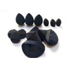 Esponjas de maquillaje 12 piezas (Negro)
