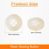 HARFINGTON 10pcs Resin Sewing Button, 15mm 5/8-Inch 4 Holes Round