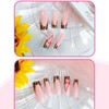 Kamize Nude Press on Nails French Fake Acrylic Nails Square