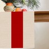 Seliem New Year 2025 Red Stripe Table Runner, Merry Christmas