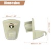 QUARKZMAN Pack of 2 Sun Visor Brackets Beige No. 1EJ51BD1AA