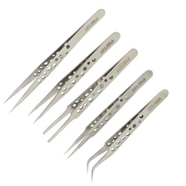 FEITA Precision Tweezer Set - Tweezers for Crafts, Jewelry, Lash Extensions, Electronics & Hobby Tools