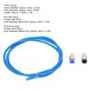 5PCS PTFE Tubes with 20PCS Pneumatic Fittings PC4‑M6 PC4‑M10 for