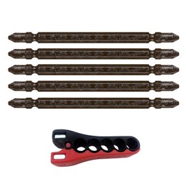 Vessel RB5P2110-BL Rib Bit BL Double Ended + 0.08 x 4.3 inches (110 mm), Set of 5, Bit Clip Included