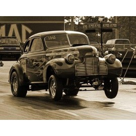 1940 40 CHEVY GASSER PHOTO 8 1/2 X 11 PHOTOGRAPH NOSTALGIA DRAG RACING RACE STRIP AUTOMOTIVE GIFT CAR HOT ROD CLASSIC ANTIQUE AMERICARNA WALL ART HOME OFFICE GARAGE SHOP BAR RESTAURANT MAN CAVE