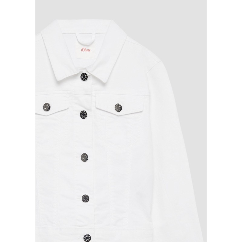 s.Oliver Twill Denim Jacket, White