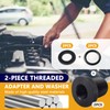 2-Pack Thread Adapters and Rubber Washers, 1/2 * 28-3/4 *