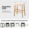 YISUN Stool Covers Rectangle - 4 Pack Stretch Waterproof Saddle