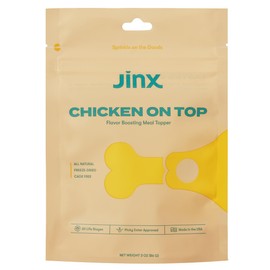 Jinx Chicken Dog Food Topper, Flavor Boosting Meal Topper with Freeze-Dried, Cage-Free Chicken, No Fillers, for All Lifestages, 3oz