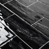 Diflart Glass Subway Tile, Black, 3x9 Inch, Glass Backsplash Tile