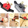 Bamyli 9" Woodwork Hand Planes,Adjustable Spokeshave Tool with 4 Replacement