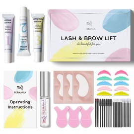 PERMANIA Lash Lift Kit - Upgraded Eyelash Perming & Brow Lamination Set, Safe & Effective Salon Results, Gentle Formula | Beginner Friendly, Last Up to 4-6 Weeks