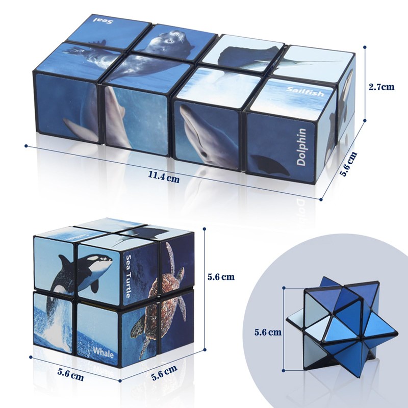 Euclidic Cube Star Cube, Magic Cube Set, Transforming Cubes, Magic
