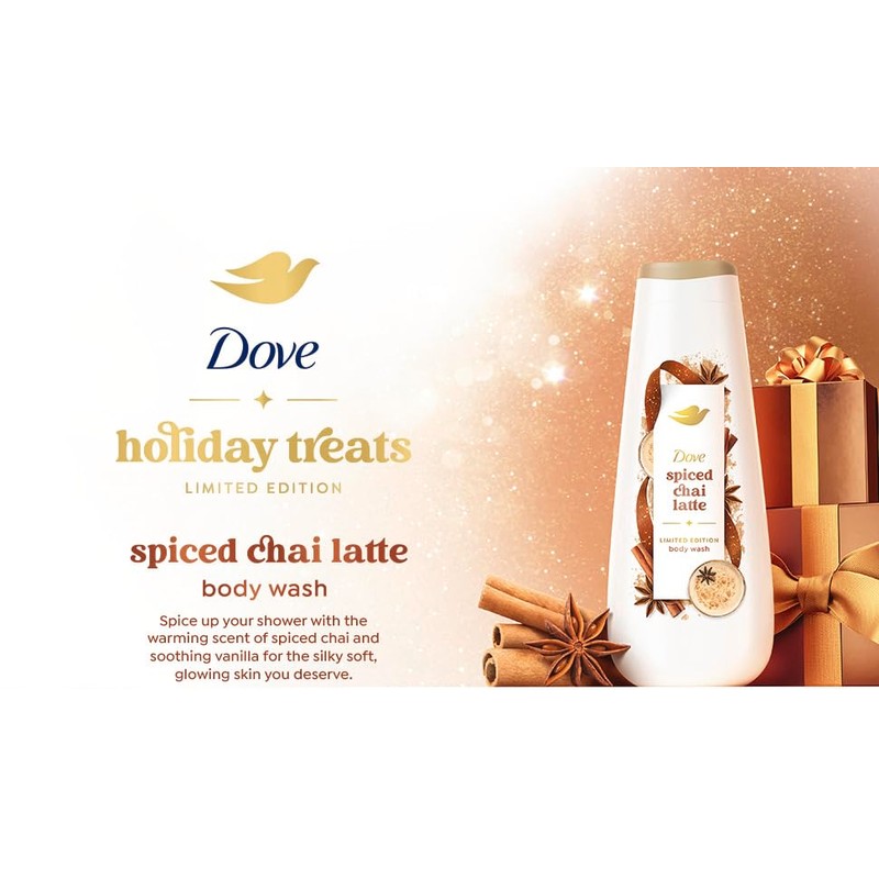 Dove Spiced Chai Latte Liquid Body Wash for Deep Nourishment