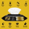"Flushable Wipes for Men - 80 Count Pack of 4