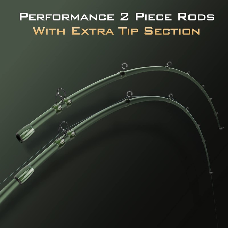 KastKing Spartacus II Twin Tip Fishing Rods, Cast- 7'6"- MH