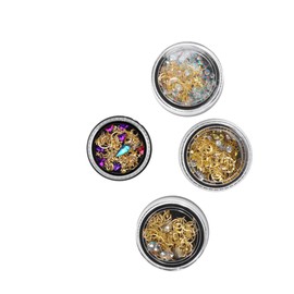 Mikinona Fashion Rhinestone Manicure Set 3D Nail Art Rhinestones Colorful Nail Decor for Use Random Style