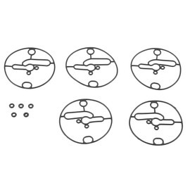 Wifehelper 5 Pack Carburettor Float Chamber Gasket Replacement for 698781 Nikki Carburettor Troy-Bilt Lawnmower