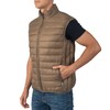 Alpine Swiss Clark Mens Lightweight Down Alternative Vest Jacket Taupe
