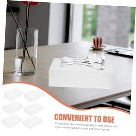 LALAFINA 1 Set Small Plastic Storage Box with Lid Bead Organizer for Crafts and Accessories Durable Travel Storage Containers for Small Items Design for Easy Visibility