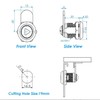 NHDSUO Cam Lock with Triangle Socket Key,Triangular Keyhole Cabinet Lock,Keyed