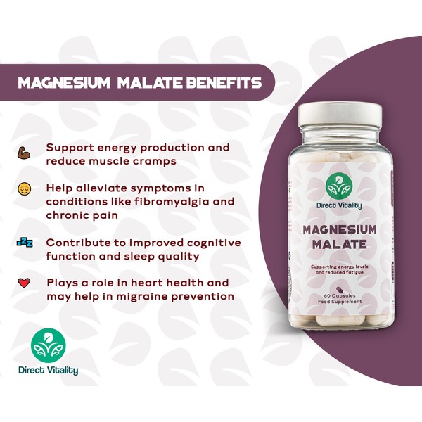 Direct Vitality Magnesium Malate | 700 mg per Capsule |