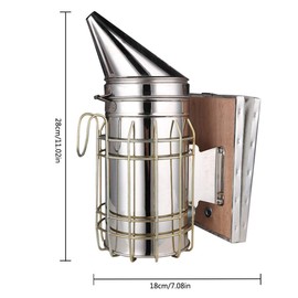 ADESUGATA Bee Hive Smoker,Beekeeping Tool,Stainless Steel Bee Smoker Beekeeping Equipment