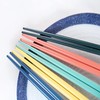 5 Pairs Natural Wooden Reusable Chopsticks, Non-slip Chopstick Gift Set