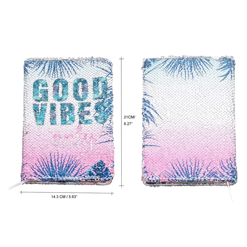 EXERZ Reversible Sequin Notebook/Journal, Diary/Magic Notepad, For Office/School/Gifting. Fashionable To