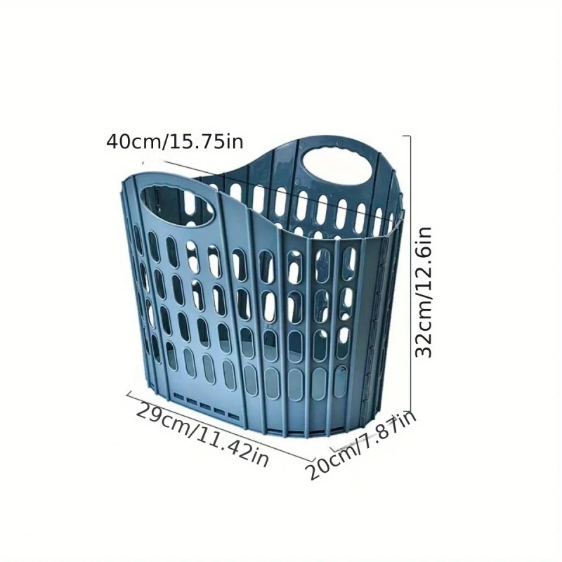 Foldable Laundry Hamper – Large Clothes Basket, Portable Laundry Storage
