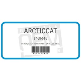 Arctic Cat OEM ARCTIC CAT MACHINE SCREW - FITMENT IN DESCRIPTION - 8468-616