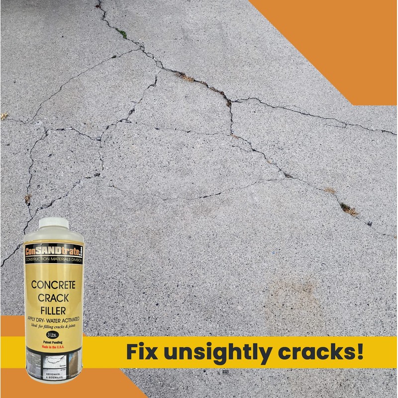 ConSandtrate Concrete Crack Filler - 3 lb. for Filling in