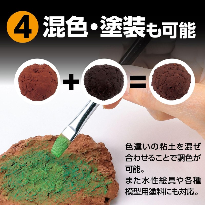 artec Diorama Clay Geobase, Gray, 3.5 oz (100 g).