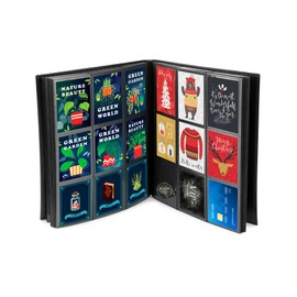 QWORK® Trading Card Album Universal Trading Card Folder with 30 Pages 540 Card Pockets Compatible with Most Trading Cards