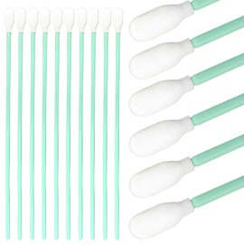 fogman Industrial Cotton Swabs, Anti-static, Commercial Use, Long, Abrasion Resistant, Absorbent, Precision Equipment, Experiments, Set of 100 (Type D)