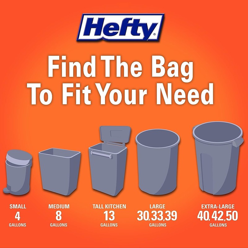 Hefty Ultra Strong Tall Kitchen Trash Bags, Lavender & Sweet