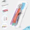 Enday Pencil Box Clear, Plastic Double Deck Pencil Case with