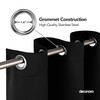 Deconovo Black Blackout Panel Curtains 52 by 95 Inch 1