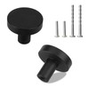 DIVINA VITAE 10 Pcs Black Drawer Knobs Round Cabinet Door