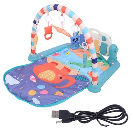 Early Educational Baby Pedal Toys Fitness Rack Play Mat Foot Piano Music ToyGreen