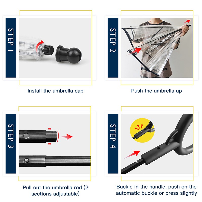 Clear Pet Umbrella Dog Rainy Day Dog Leash With C