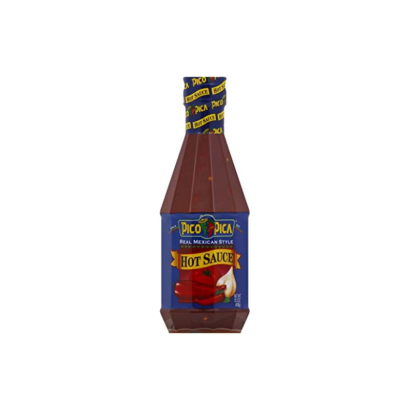 Pico Pica Mexican Hot Sauce - HOT - 15.5 Ounces