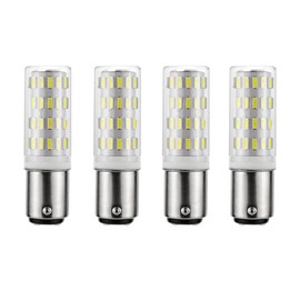 ShuoHui B15 B15D 12V-24V Bulb Bulb, B15d Bayonet Double Contact, 5W Cool White 6000K 40W Equivalent, for Lighting Low Voltage Devices (4)